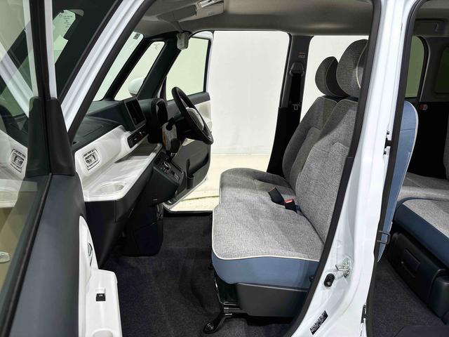 ムーヴキャンバスストライプスＧ　バックモニター　後席両側パワースライドドア運転席・助手席シートヒーター　電動パーキングブレーキ　ＬＥＤヘッドライト・フォグランプ　サイドエアバッグ　オートライト　オートエアコン　キーフリーシステム　アイドリングストップ機能（広島県）の中古車