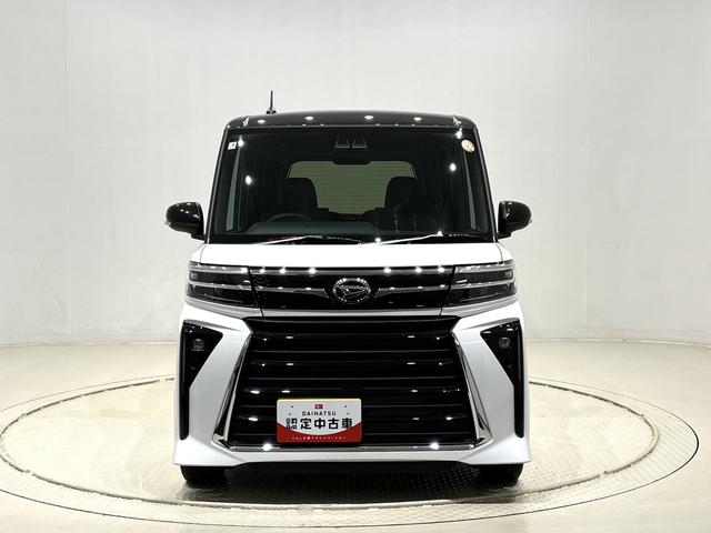 タントカスタムRSLEDオートライト パワースライドドアウェルカムオープン機能 電動パーキングブレーキ 運転席助手席シートヒーター アルミホイール キーフリーシステム オート電動格納式ドアミラー(広島県)の中古車