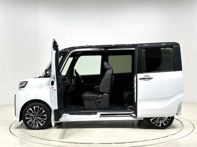 タントカスタムRSLEDオートライト パワースライドドアウェルカムオープン機能 電動パーキングブレーキ 運転席助手席シートヒーター アルミホイール キーフリーシステム オート電動格納式ドアミラー(広島県)の中古車