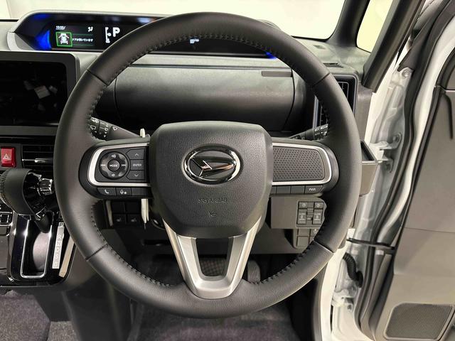 タントカスタムRSLEDオートライト パワースライドドアウェルカムオープン機能 電動パーキングブレーキ 運転席助手席シートヒーター アルミホイール キーフリーシステム オート電動格納式ドアミラー(広島県)の中古車