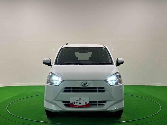 ミライースX リミテッドSAIII 4WD キーレスエントリーLEDヘッドランプ セキュリティアラーム コーナーセンサー 14インチフルホイールキャップ 電動格納式ドアミラー ショツピングフック マニュアルエアコン オートハイビーム バックカメラ(広島県)の中古車