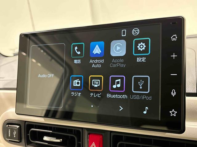 ムーヴキャンバスストライプスＧＬＥＤオートライト・フォグランプ　電動パーキングブレーキ　プッシュボタンスタート　セキュリティアラーム　バックカメラ　両側パワースライドドアウエルカムオープン機能　オート電動格納式ドアミラー（広島県）の中古車