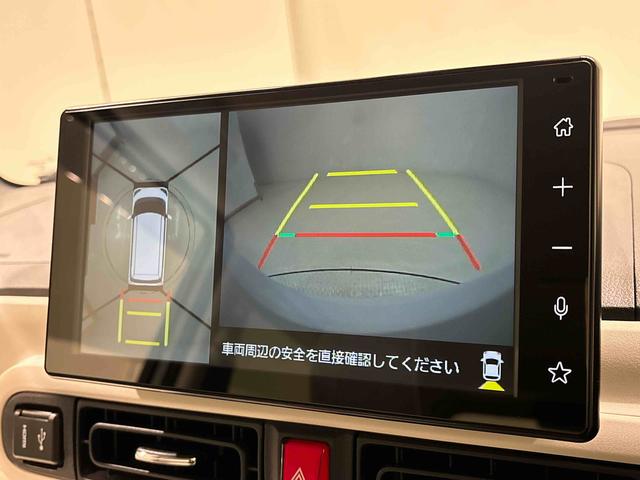 ムーヴキャンバスストライプスＧＬＥＤオートライト・フォグランプ　電動パーキングブレーキ　プッシュボタンスタート　セキュリティアラーム　バックカメラ　両側パワースライドドアウエルカムオープン機能　オート電動格納式ドアミラー（広島県）の中古車