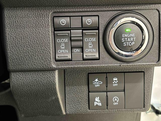 ムーヴキャンバスストライプスＧＬＥＤオートライト・フォグランプ　電動パーキングブレーキ　プッシュボタンスタート　セキュリティアラーム　バックカメラ　両側パワースライドドアウエルカムオープン機能　オート電動格納式ドアミラー（広島県）の中古車