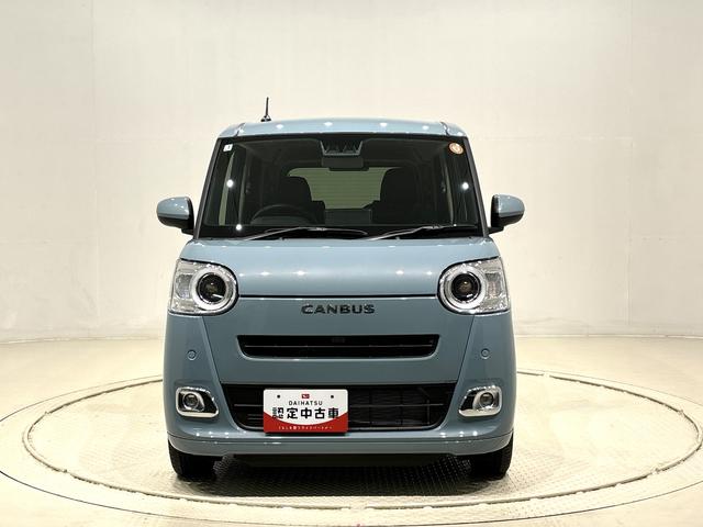 ムーヴキャンバスセオリーＧ　シートヒーター　バックモニター対応カメラＬＥＤオートライト・フォグランプ　電動パーキングブレーキ　プッシュボタンスタート　セキュリティアラーム　バックカメラ　両側パワースライドドアウエルカムオープン機能　オート電動格納式ドアミラー（広島県）の中古車