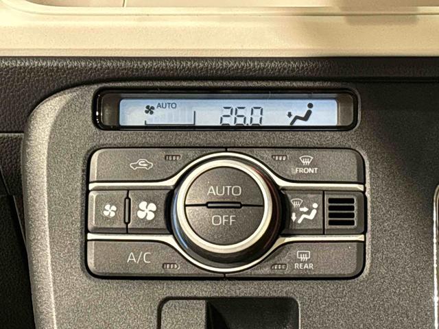 ムーヴキャンバスストライプスＧターボ　バックモニター　電動パーキングブレーキＬＥＤオートライト・フォグランプ　電動パーキングブレーキ　プッシュボタンスタート　セキュリティアラーム　バックカメラ　両側パワースライドドアウエルカムオープン機能　オート電動格納式ドアミラー（広島県）の中古車