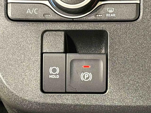 ムーヴキャンバスストライプスＧターボ　バックモニター　電動パーキングブレーキＬＥＤオートライト・フォグランプ　電動パーキングブレーキ　プッシュボタンスタート　セキュリティアラーム　バックカメラ　両側パワースライドドアウエルカムオープン機能　オート電動格納式ドアミラー（広島県）の中古車