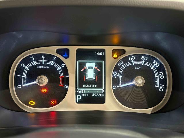 ムーヴキャンバスストライプスＧターボ　バックモニター　電動パーキングブレーキＬＥＤオートライト・フォグランプ　電動パーキングブレーキ　プッシュボタンスタート　セキュリティアラーム　バックカメラ　両側パワースライドドアウエルカムオープン機能　オート電動格納式ドアミラー（広島県）の中古車