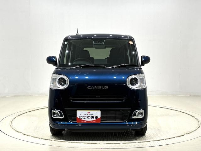 ムーヴキャンバスセオリーG バックモニター対応 電動パーキングブレーキLEDオートライト・フォグランプ 電動パーキングブレーキ プッシュボタンスタート セキュリティアラーム バックカメラ 両側パワースライドドアウエルカムオープン機能 オート電動格納式ドアミラー(広島県)の中古車