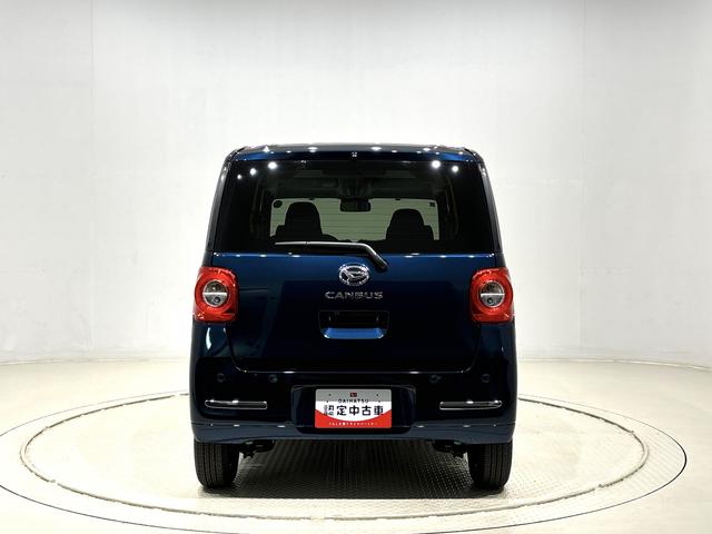 ムーヴキャンバスセオリーG バックモニター対応 電動パーキングブレーキLEDオートライト・フォグランプ 電動パーキングブレーキ プッシュボタンスタート セキュリティアラーム バックカメラ 両側パワースライドドアウエルカムオープン機能 オート電動格納式ドアミラー(広島県)の中古車