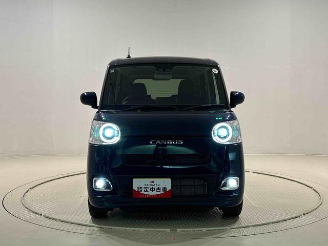 ムーヴキャンバスセオリーG バックモニター対応 電動パーキングブレーキLEDオートライト・フォグランプ 電動パーキングブレーキ プッシュボタンスタート セキュリティアラーム バックカメラ 両側パワースライドドアウエルカムオープン機能 オート電動格納式ドアミラー(広島県)の中古車