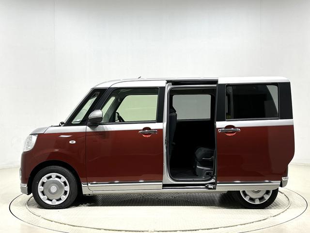 ムーヴキャンバスＧブラックインテリアＶＳ　ＳＡIIIＬＥＤヘッドランプ・フォグランプ　置き楽ボックス　オートライト　プッシュボタンスタート　セキュリティアラーム　パノラマモニター対応カメラ　両側パワースライドドア（広島県）の中古車