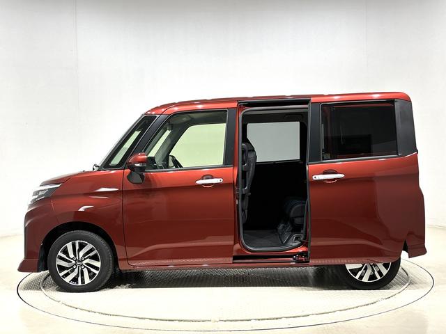 トールカスタムＧＬＥＤヘッドランプ・フォグランプ　　１４インチアルミホイール　オートライト　プッシュボタンスタート　クルーズコントロール　　コーナーセンサー　パワースライドドア　キーフリーシステム（広島県）の中古車