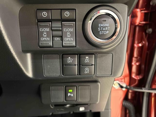 トールカスタムＧＬＥＤヘッドランプ・フォグランプ　　１４インチアルミホイール　オートライト　プッシュボタンスタート　クルーズコントロール　　コーナーセンサー　パワースライドドア　キーフリーシステム（広島県）の中古車