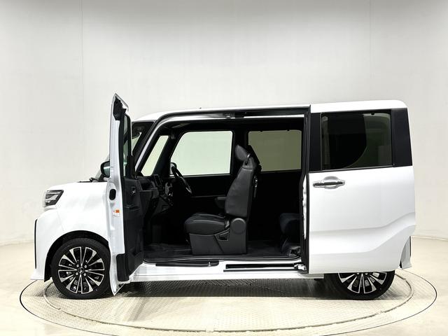 タントカスタムRS パノラマモニター対応 電動パーキングブレーキLEDオートライト パワースライドドアウェルカムオープン機能 オート電動格納式ドアミラー 助手席ロングスライド 助手席イージークローザー アルミホイール キーフリーシステム(広島県)の中古車