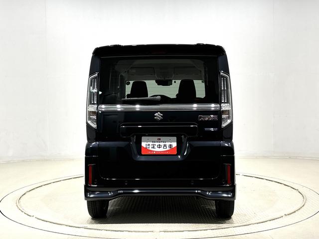 スペーシアカスタムハイブリッドＧＳ　ナビゲーション　ＥＴＣ車載器ＬＥＤオートライト・フォグランプ　電動パーキングブレーキ　プッシュボタンスタート　シートヒーター　アルミホイール（広島県）の中古車