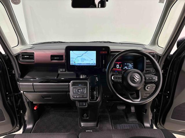 スペーシアカスタムハイブリッドＧＳ　ナビゲーション　ＥＴＣ車載器ＬＥＤオートライト・フォグランプ　電動パーキングブレーキ　プッシュボタンスタート　シートヒーター　アルミホイール（広島県）の中古車