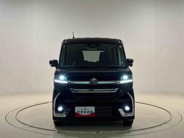 スペーシアカスタムハイブリッドＧＳ　ナビゲーション　ＥＴＣ車載器ＬＥＤオートライト・フォグランプ　電動パーキングブレーキ　プッシュボタンスタート　シートヒーター　アルミホイール（広島県）の中古車