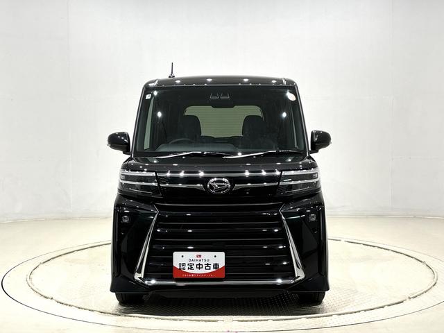 タントカスタムＲＳ　バックモニター対応カメラＬＥＤオートライト　パワースライドドアウェルカムオープン機能　電動パーキングブレーキ　運転席助手席シートヒーター　アルミホイール　キーフリーシステム　　オート電動格納式ドアミラー（広島県）の中古車