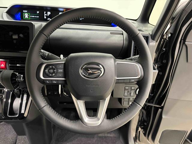 タントカスタムＲＳ　バックモニター対応カメラＬＥＤオートライト　パワースライドドアウェルカムオープン機能　電動パーキングブレーキ　運転席助手席シートヒーター　アルミホイール　キーフリーシステム　　オート電動格納式ドアミラー（広島県）の中古車