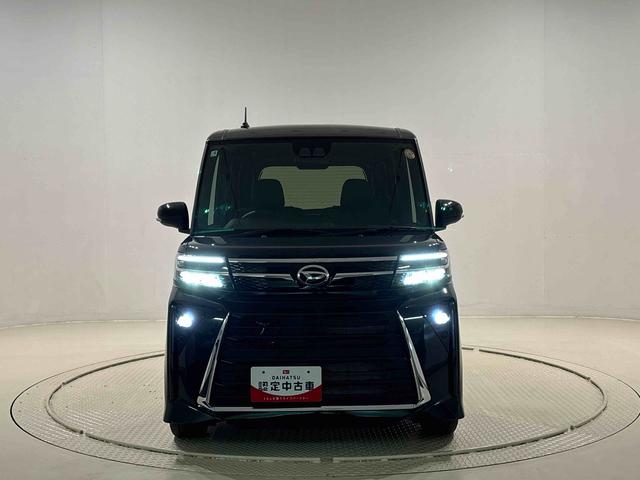 タントカスタムＲＳ　バックモニター対応カメラＬＥＤオートライト　パワースライドドアウェルカムオープン機能　電動パーキングブレーキ　運転席助手席シートヒーター　アルミホイール　キーフリーシステム　　オート電動格納式ドアミラー（広島県）の中古車