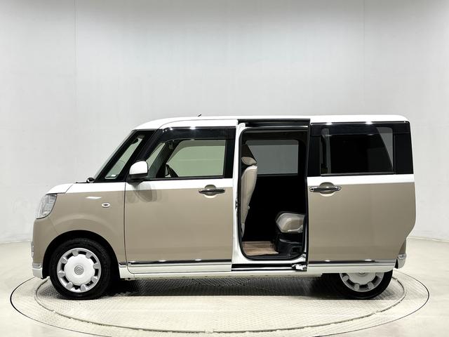 ムーヴキャンバスＸリミテッドメイクアップ　ＳＡII　カーナビ　バックカメラ付ＬＥＤヘッドランプ・フォグランプ　置き楽ボックス　オートライト　プッシュボタンスタート　セキュリティアラーム　パノラマモニター対応カメラ　両側パワースライドドア（広島県）の中古車