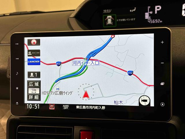 タントＸ　９インチ純正ナビゲーション　運転席・助手席シートヒーター純正ナビ装着用アップグレードパック　ドライブレコーダー両側スライド片側電動スライドドア　運転席シートリフター　チルトステアリング　運転席ロングスライドシート　キーフリーシステム（広島県）の中古車