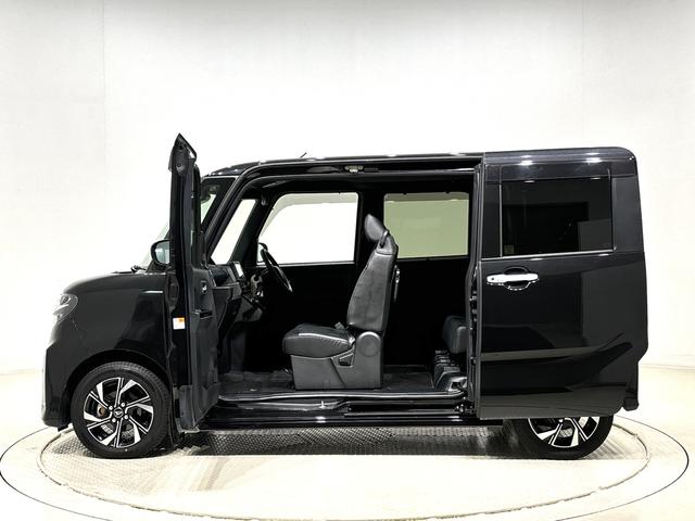 タントカスタムＸ　７インチナビ　ＥＴＣ　ドライブレコーダー付全周囲カメラ側電動スライドドア　前席シートヒーター　オーディオ操作用ステアリングスイッチ　ＬＥＤヘッドライト　ＬＥＤフォグランプ　プッシュボタンスタート　１４インチアルミホイール　純正カーペットマット（広島県）の中古車