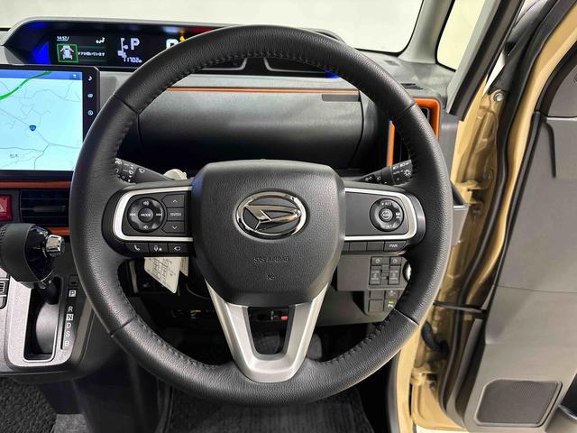 タントファンクロスターボ　１０インチナビ　ＥＴＣ　ドラレコパノラマカメラ　プッシュボタンスタート　両側電動スライドドア　パワースライドドア予約オープン機能　ミラクルオープンドア　シートバックテーブル　運転席助手席シートヒーター　運転席シートリフター（広島県）の中古車