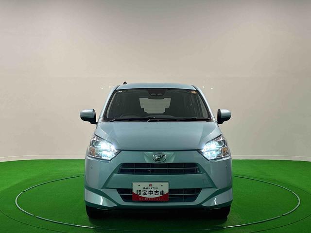 ミライースX SAIII バックモニター対応カメラ コーナーセンサーLEDヘッドランプ セキュリティアラーム コーナーセンサー 14インチフルホイールキャップ キーレスエントリー 電動格納式ドアミラー ショツピングフック マニュアルエアコン(広島県)の中古車