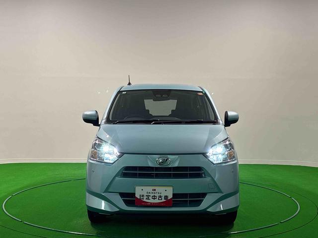 ミライースX SAIIILEDヘッドランプ セキュリティアラーム コーナーセンサー 14インチフルホイールキャップ キーレスエントリー 電動格納式ドアミラー ショツピングフック マニュアルエアコン(広島県)の中古車