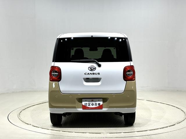 ムーヴキャンバスストライプスGターボLEDオートライト・フォグランプ 電動パーキングブレーキ プッシュボタンスタート セキュリティアラーム バックカメラ 両側パワースライドドアウエルカムオープン機能 オート電動格納式ドアミラー(広島県)の中古車