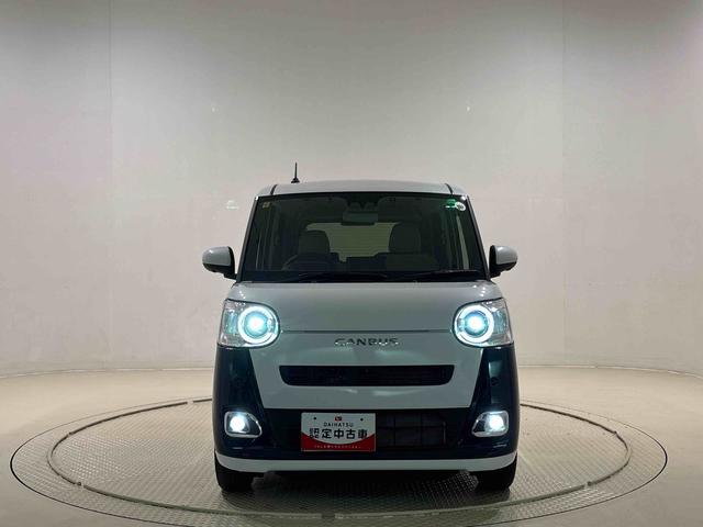 ムーヴキャンバスストライプスG パノラマモニター ナビ ETC ドラレコLEDオートライト・フォグランプ 電動パーキングブレーキ プッシュボタンスタート セキュリティアラーム 両側パワースライドドアウエルカムオープン機能 オート電動格納式ドアミラー(広島県)の中古車