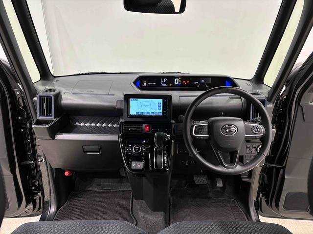 タントカスタムRSスタイルセレクション 社外ナビゲーション ETC純正ナビ装着用アップグレードパック 全車速追従機能付ACC 運転席・助手席シートヒーター 運転席ロングスライドシート 電動パーキングブレーキ オートブレーキホールド機能 キーフリーシステム(広島県)の中古車