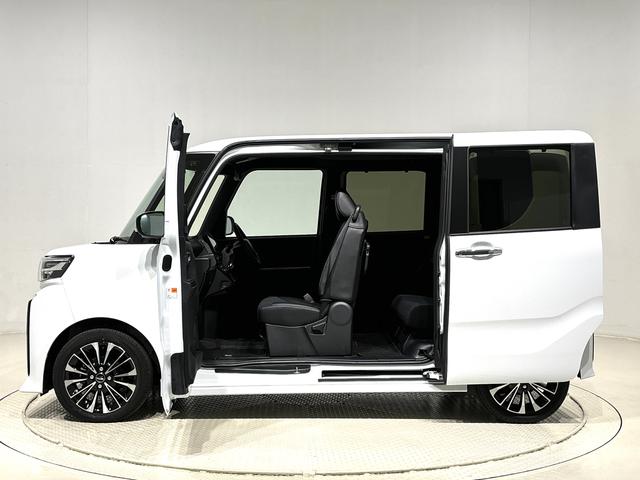 タントカスタムRS ナビ バックモニター 電動パーキングブレーキLEDオートライト パワースライドドアウェルカムオープン機能 オート電動格納式ドアミラー 助手席ロングスライド 助手席イージークローザー アルミホイール キーフリーシステム(広島県)の中古車