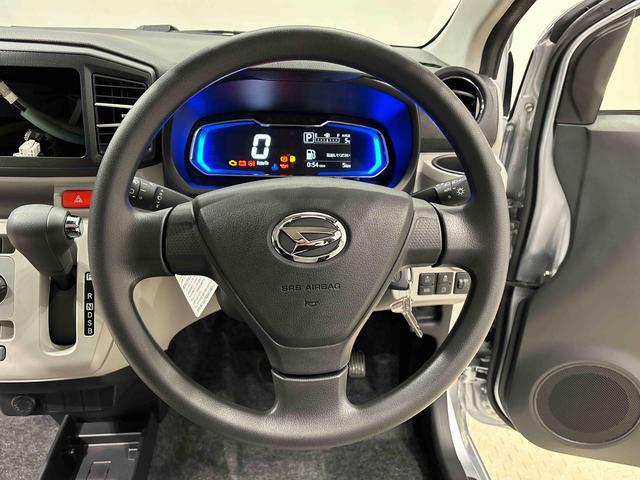 ミライースＸ　ＳＡIIIＬＥＤヘッドランプ　セキュリティアラーム　コーナーセンサー　１４インチフルホイールキャップ　キーレスエントリー　電動格納式ドアミラー　ショツピングフック　マニュアルエアコン（広島県）の中古車