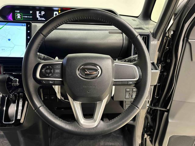 タントカスタムＲＳ　カーナビ　バックモニター　キーフリーシステムＬＥＤヘッドライト・フォグランプ　サイドエアバッグ　電動パーキングブレーキ　後席両側パワースライドドア　運転席・助手席シートヒーター　オートライト　オートエアコン　プッシュボタンスタート（広島県）の中古車