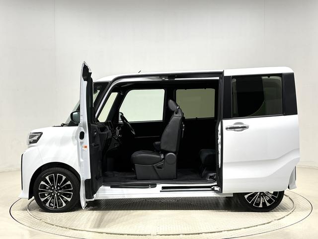 タントカスタムＲＳまごころ保証１２カ月　保証継承　ＬＥＤオートライト　パワースライドドアウェルカムオープン機能　オート電動格納式ドアミラー　助手席ロングスライド　助手席イージークローザー　アルミホイール（広島県）の中古車