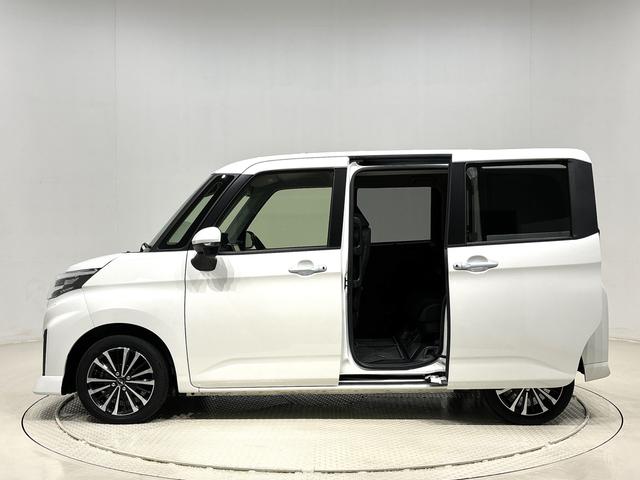 トールカスタムＧ　ターボ　９インチナビ　ＥＴＣ　バックモニターナビ　バックカメラ　ＥＴＣ　ＬＥＤヘッドランプ・フォグランプ　アルミホイール　オートライト　プッシュボタンスタート　クルーズコントロール　　コーナーセンサー　パワースライドドア　キーフリーシステム（広島県）の中古車