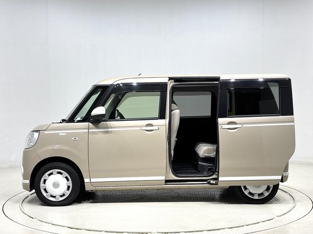 ムーヴキャンバスＧホワイトアクセントＶＳ　ＳＡIII　ナビ　ドラレコ　ＥＴＣＬＥＤヘッドランプ・フォグランプ　置き楽ボックス　オートライト　プッシュボタンスタート　セキュリティアラーム　パノラマモニター対応カメラ　両側パワースライドドア（広島県）の中古車