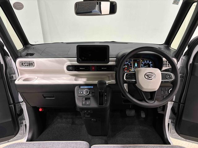 ムーヴキャンバスストライプスＧターボ　両側電動スライドドア　バックカメラ付ＬＥＤヘッドライト　ＬＥＤフォグランプ　前席シートヒーター　ＳＲＳサイドエアバッグ　オーディオ操作用ステアリングスイッチ　アダプティブルクルーズコントロール　オートホールド機能付電動パーキングブレーキ（広島県）の中古車