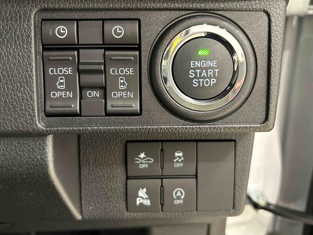 ムーヴキャンバスストライプスＧターボ　両側電動スライドドア　バックカメラ付ＬＥＤヘッドライト　ＬＥＤフォグランプ　前席シートヒーター　ＳＲＳサイドエアバッグ　オーディオ操作用ステアリングスイッチ　アダプティブルクルーズコントロール　オートホールド機能付電動パーキングブレーキ（広島県）の中古車