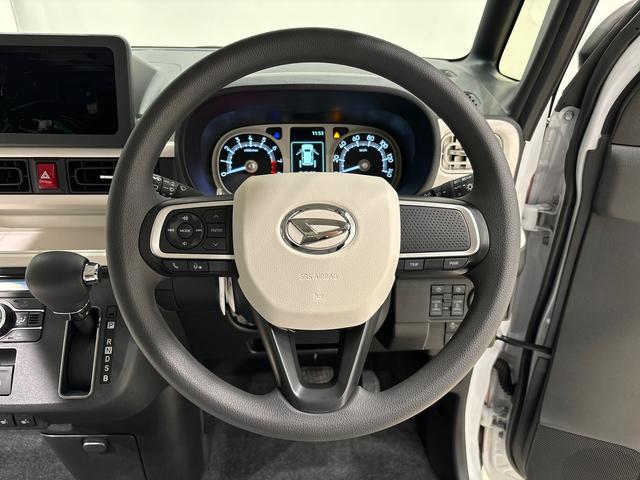 ムーヴキャンバスストライプスＧ　バックモニター対応　電動パーキングブレーキＬＥＤオートライト・フォグランプ　電動パーキングブレーキ　プッシュボタンスタート　セキュリティアラーム　バックカメラ　両側パワースライドドアウエルカムオープン機能　オート電動格納式ドアミラー（広島県）の中古車