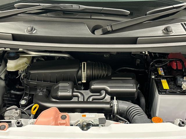 ムーヴキャンバスストライプスＧ　バックモニター対応　電動パーキングブレーキＬＥＤオートライト・フォグランプ　電動パーキングブレーキ　プッシュボタンスタート　セキュリティアラーム　バックカメラ　両側パワースライドドアウエルカムオープン機能　オート電動格納式ドアミラー（広島県）の中古車