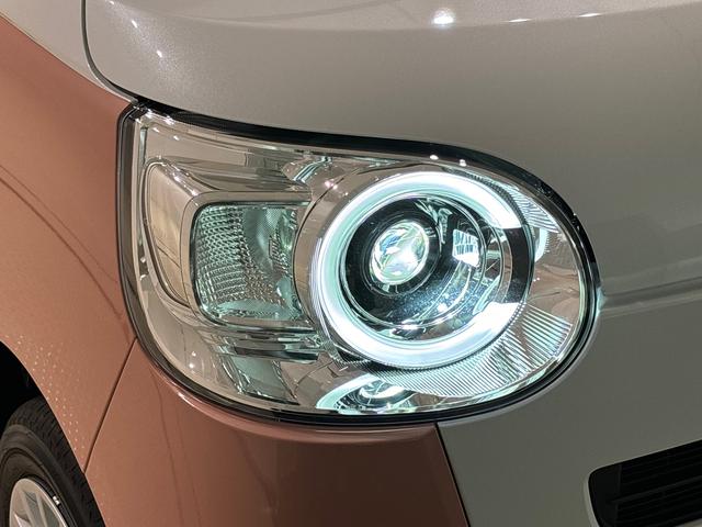 ムーヴキャンバスストライプスＧ　バックモニター対応　電動パーキングブレーキＬＥＤオートライト・フォグランプ　電動パーキングブレーキ　プッシュボタンスタート　セキュリティアラーム　バックカメラ　両側パワースライドドアウエルカムオープン機能　オート電動格納式ドアミラー（広島県）の中古車