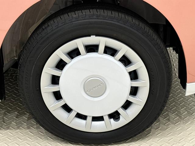 ムーヴキャンバスストライプスＧ　バックモニター対応　電動パーキングブレーキＬＥＤオートライト・フォグランプ　電動パーキングブレーキ　プッシュボタンスタート　セキュリティアラーム　バックカメラ　両側パワースライドドアウエルカムオープン機能　オート電動格納式ドアミラー（広島県）の中古車