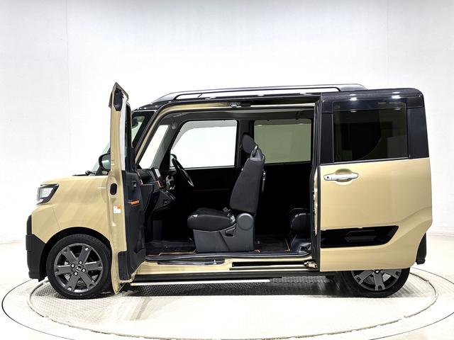 タントファンクロスターボ　社外ナビゲーション　キーフリーシステム純正ナビ装着用アップグレードパック　ミラクルオートステップ　運転席・助手席シートヒーター　両側電動スライドドア　電動パーキングブレーキ　オートブレーキホールド機能　格納式リヤドアサンシェード（広島県）の中古車