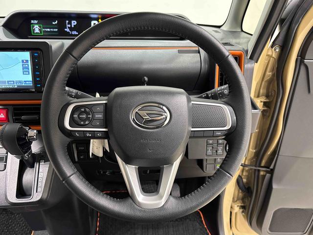 タントファンクロスターボ　社外ナビゲーション　キーフリーシステム純正ナビ装着用アップグレードパック　ミラクルオートステップ　運転席・助手席シートヒーター　両側電動スライドドア　電動パーキングブレーキ　オートブレーキホールド機能　格納式リヤドアサンシェード（広島県）の中古車