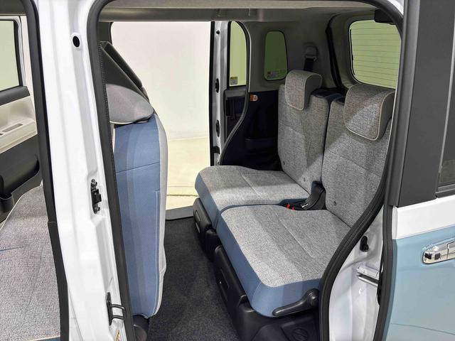 ムーヴキャンバスストライプスＧターボ　ナビゲーション　ＥＴＣ　バックカメラ電動パーキングブレーキ　後席両側パワースライドドア　運転席・助手席シートヒーター　ＬＥＤヘッドライト・フォグランプ　オートライト　サイドエアバッグ　アイドリングストップ機能（広島県）の中古車