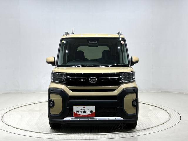 タントファンクロスターボ　バックモニター対応カメラ　シートヒーターＬＥＤオートライト　パワースライドドアウェルカムオープン機能　電動パーキングブレーキ　運転席助手席シートヒーター　アルミホイール　キーフリーシステム　　オート電動格納式ドアミラー（広島県）の中古車